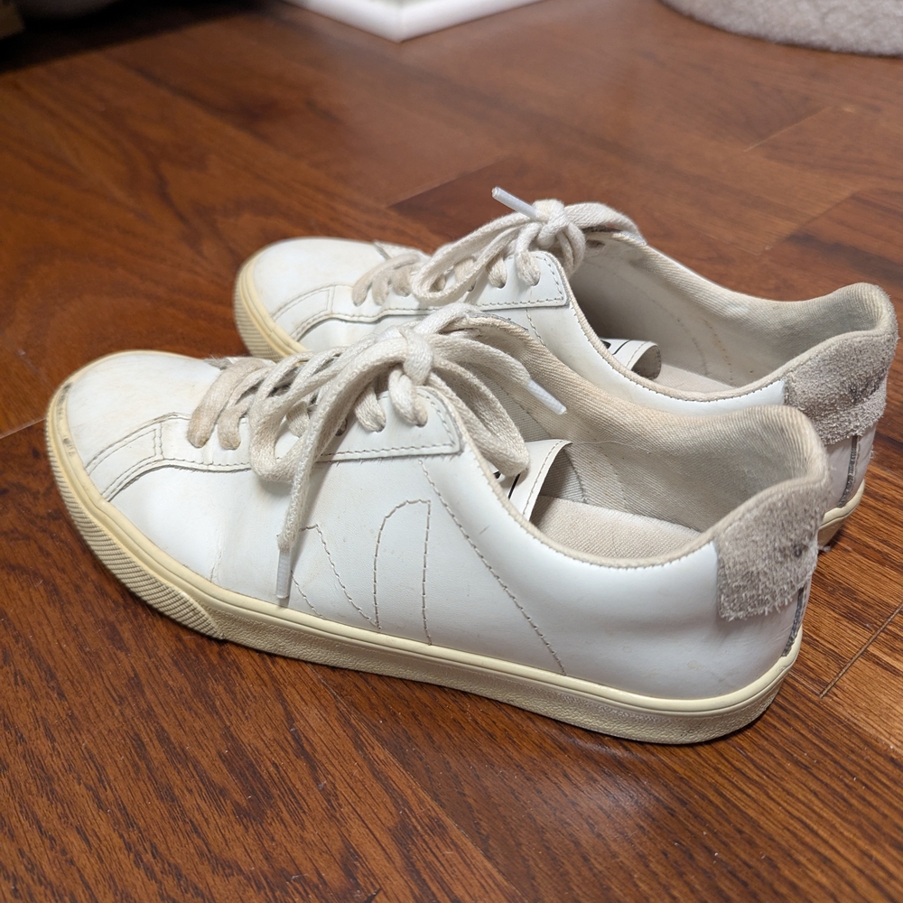 White Low-Top Sneakers
